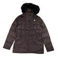 2007 Women's Deadstock Vintage Nike ACG Puffer Jacket in Brown. Nike ACG logo to chest. Zip closure to jacket. Zip pocket to chest. Pockets to front. Removeable fur to hood. Inner media compartment. Storm Fit technology.