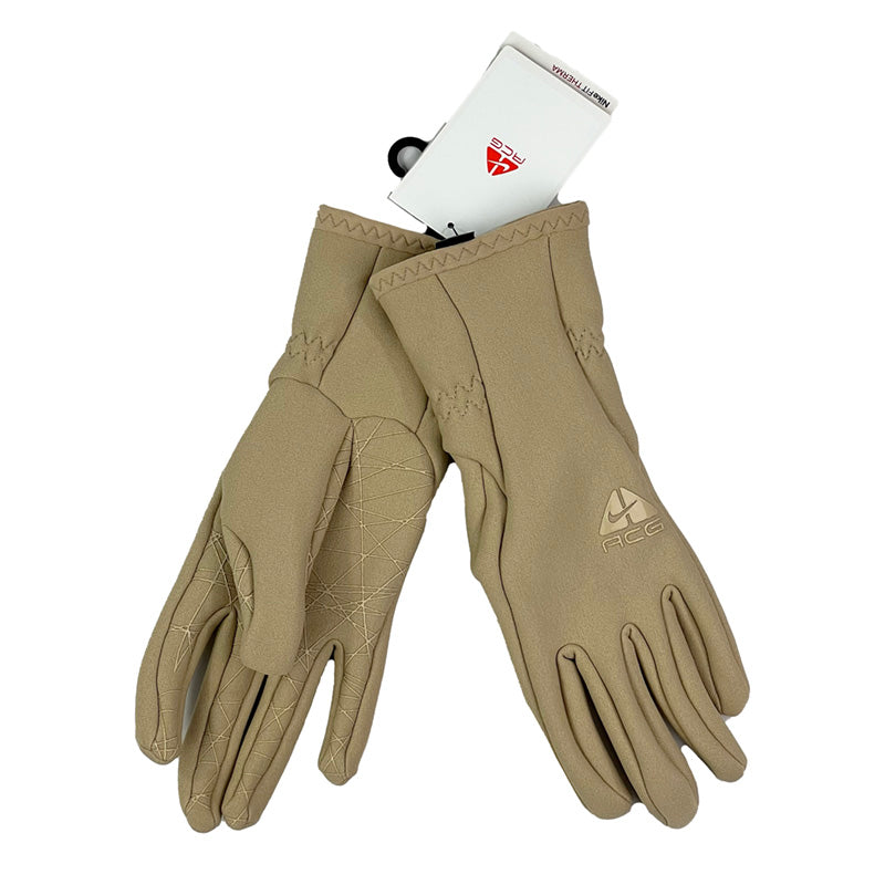 Vintage Nike ACG Gloves in Beige Unisex Therma Fit Gloves Deadsea London