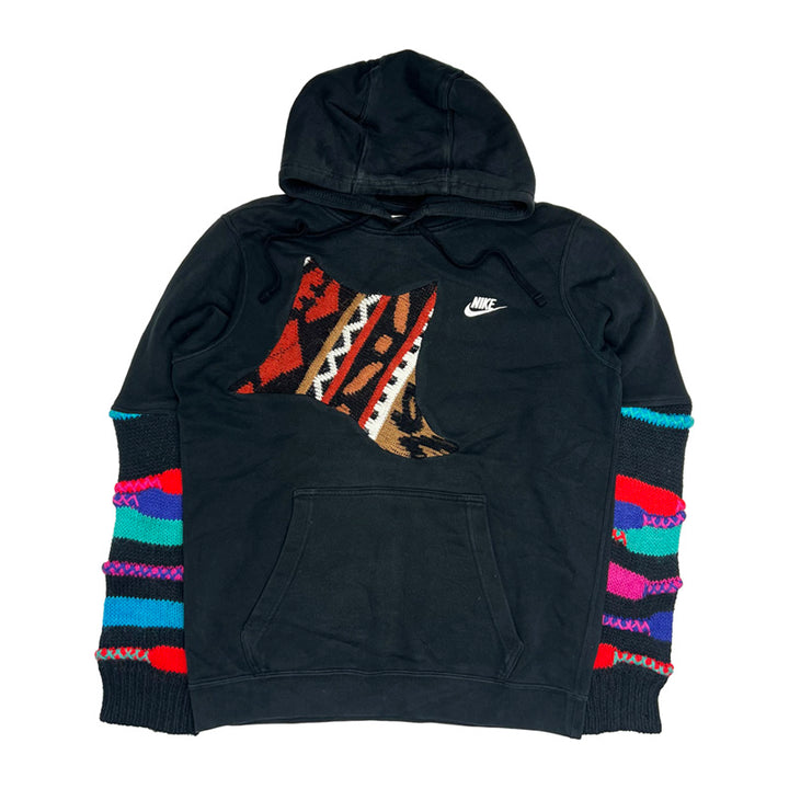 Vintage reworked Nike x COOGI Hoodie in black with Nike logo to chest. Drawstrings to hood. Kangaroo pocket to front. - Colour: Black Condition: Good  - Size on Tag: Medium Measurements: Pit to Pit: 22 Inches Length: 26 Inches  All our items are of vintage conditions. This means some items may show signs of minor wear. Any major defects will be pictured and/or stated in the description. We recommend to wash all vintage items before use.