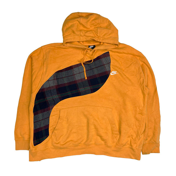 Vintage reworked Nike x COOGI Hoodie in yellow with spellout logo to chest. Drawstrings to hood. Kangaroo pocket to front. - Colour: Yellow Condition: Good  - Size on Tag: 4XL Measurements: Pit to Pit: 33.5 Inches Length: 30 Inches  All our items are of vintage conditions. This means some items may show signs of minor wear. Any major defects will be pictured and/or stated in the description. We recommend to wash all vintage items before use.