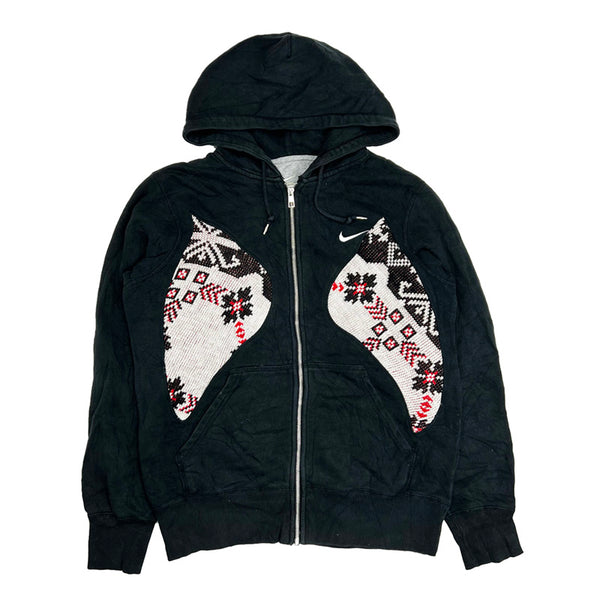 Vintage reworked Nike x COOGI Hoodie in black with swoosh logo to chest. Drawstrings to hood. Full zip closure. Pockets to front. - Colour: Black Condition: Good  - Size on Tag: Medium Measurements: Pit to Pit: 21.5 Inches Length: 26 Inches  All our items are of vintage conditions. This means some items may show signs of minor wear. Any major defects will be pictured and/or stated in the description. We recommend to wash all vintage items before use.