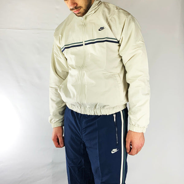 Vintage Nike Tracksuit set in Cream and Navy