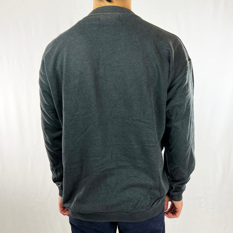 REWORK Fila x COOGI Sweatshirt 90s Spellout Crewneck Large Dark Grey