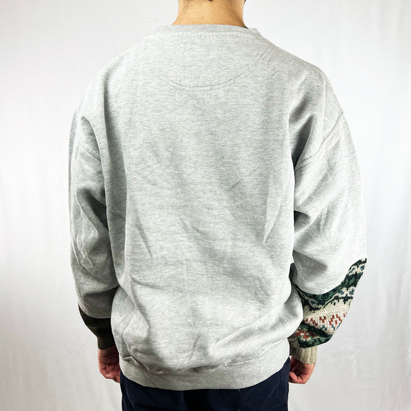 Reworked Nike Sweatshirt in Grey