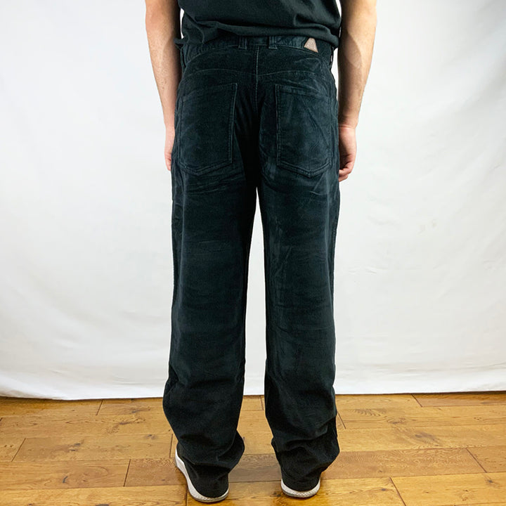 Vintage Nike ACG Corduroy Black Trousers | Corduroy Trousers | Deadsea