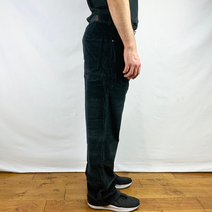Vintage Nike ACG Corduroy Black Trousers | Corduroy Trousers | Deadsea